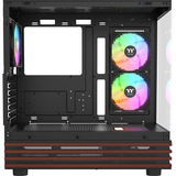 Thermaltake View 270 Plus WS ARGB boîtier midi tower Noir/bois | 2x USB-A | 1x USB-C | RGB | Verre Trempé