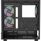 Thermaltake View 270 Plus WS ARGB boîtier midi tower Noir/bois | 2x USB-A | 1x USB-C | RGB | Verre Trempé
