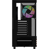 Thermaltake  boîtier midi tower Noir/bois | 2x USB-A | 1x USB-C | RGB | Window