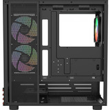 Thermaltake  boîtier midi tower Noir/bois | 2x USB-A | 1x USB-C | RGB | Window