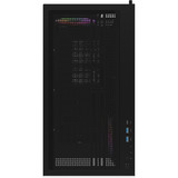 Thermaltake  boîtier midi tower Noir/bois | 2x USB-A | 1x USB-C | RGB | Window