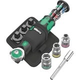 Wera 8009 Zyklop Pocket Set Ensemble de 2 bits, Set d'embouts de vissage Noir/Vert, 18 pièces