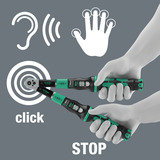 Wera Click-Torque Lock A 6 R/L, 05075694001, Clé dynamométrique Noir/Vert