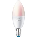 WiZ Ampoule flamme 4,9 W (éq. 40 W) C37 E14, Lampe à LED 9 W (éq. 40 W) C37 E14, Ampoule intelligente, Blanc, Wi-Fi, E14, Multicolore, 2200 K