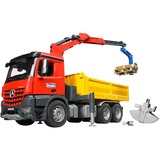 bruder Camion de chantier MB Arocs avec grue et accessoires, Modèle réduit de voiture 03651