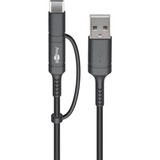 goobay 71892 câble USB Noir Noir