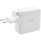 i-tec USB-C Travel Charger 60W + USB-A Port 18W, Chargeur Blanc, Intérieure, Secteur, 20 V, 3 A, Blanc