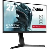 iiyama G-Master Red Eagle GB2766HSU-B1 27" Moniteur gaming incurvé  Noir, 2x HDMI, 1x DisplayPort, 2x USB-A 2.0, 165 Hz