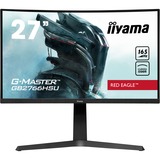 iiyama G-Master Red Eagle GB2766HSU-B1 27" Moniteur gaming incurvé  Noir, 2x HDMI, 1x DisplayPort, 2x USB-A 2.0, 165 Hz