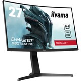 iiyama G-Master Red Eagle GB2766HSU-B1 27" Moniteur gaming incurvé  Noir, 2x HDMI, 1x DisplayPort, 2x USB-A 2.0, 165 Hz