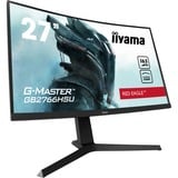 iiyama G-Master Red Eagle GB2766HSU-B1 27" Moniteur gaming incurvé  Noir, 2x HDMI, 1x DisplayPort, 2x USB-A 2.0, 165 Hz