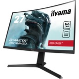 iiyama G-Master Red Eagle GB2766HSU-B1 27" Moniteur gaming incurvé  Noir, 2x HDMI, 1x DisplayPort, 2x USB-A 2.0, 165 Hz