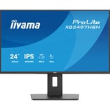 iiyama ProLite XB2497HSN-B1 23.8" Moniteur Noir (Mat), 1x DisplayPort, 1x HDMI, 3x USB-C, 2x USB-A, 1x RJ-45