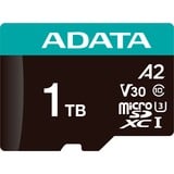 ADATA AUSDX1TUI3V30SA2-RA1 mémoire flash 1 To MicroSDXC UHS-I Classe 10, Carte mémoire 1 To, MicroSDXC, Classe 10, UHS-I, 100 Mo/s, 85 Mo/s