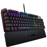 ASUS TUF Gaming K3 clavier USB QWERTZ Allemand Gris, Clavier Gaming Gris, Standard, USB, Contacteur de touche semi-mécanique, QWERTZ, LED RGB, Gris