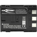 Ansmann A-Can NB 2 LH, Batterie appareil photo 720 mAh, 7,4 V, Lithium-Ion (Li-Ion), Vente au détail