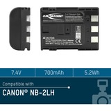 Ansmann A-Can NB 2 LH, Batterie appareil photo 720 mAh, 7,4 V, Lithium-Ion (Li-Ion), Vente au détail