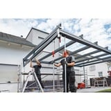 BESSEY Support de plafond et de montage STE370, Soutien Argent/Rouge