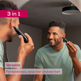 Beurer 10505, Nez / Ohrenhaartrimmer Noir