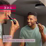 Beurer MN3X Tondeuse de précision, Nez / Ohrenhaartrimmer Noir