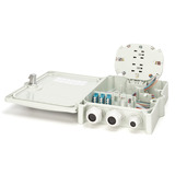 Digitus Boîtier de raccordement FTTH/FTTB, équipé, OS2, 12 fibres, Boîte de raccordement Gris