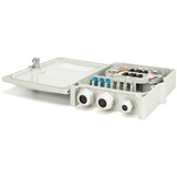 Digitus Boîtier de raccordement FTTH/FTTB, équipé, OS2, 12 fibres, Boîte de raccordement Gris