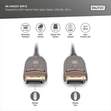 Digitus Câble à fibre optique hybride DisplayPort AOC, UHD 8K Noir