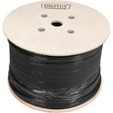 Digitus Câble d'installation professionnel Cat.7 S/FTP simplex Noir, 1000 mètres