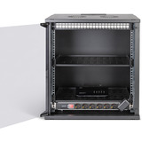 Digitus Kit réseau SOHO Pro 19" 540x400 mm (LxP), Armoire informatique Noir