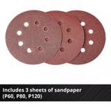 EINHELL Ponceuse excentrique professionnelle sans fil TP-RS 18/32 Li BL-Solo, 18 volts, Ponceuse orbitale Rouge/Noir