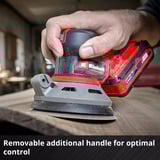 EINHELL Ponceuse excentrique professionnelle sans fil TP-RS 18/32 Li BL-Solo, 18 volts, Ponceuse orbitale Rouge/Noir