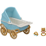 EPOCH Sylvanian Families - Jumeaux Lapins en Chocolat avec Poussette, Jouets de construction 