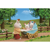 EPOCH Sylvanian Families - Jumeaux Lapins en Chocolat avec Poussette, Jouets de construction 