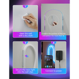 Govee Neon Rope Light 2 Clips, Support Blanc