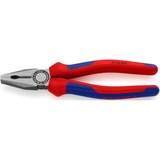 KNIPEX Pince universelle 03 02 200, Pinces Bleu, noire atramentisée, avec gaines bi-matière