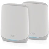 Netgear ORBI RBK762s Tri-band Mesh WiFi 6, Routeur maillé Blanc, 1x routeur ORBI (RBR760) + 1x satellite ORBI (RBS760), Couverture jusqu'à 350 m²