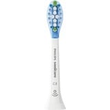 Philips Sonicare C3 Premium Plaque Defence HX9044/17 Lot de 4 + blanc + têtes de brosse soniques, Tête brosse à dent électrique Blanc, 4 pièce(s), Blanc, Doux, flexible rubber sides, 2 Series plaque control 2 Series plaque defense 3 Series gum health DiamondClean DiamondClean...