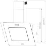 Respekta CH 21060 WBZ, Hotte aspirante Blanc