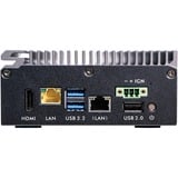 Shuttle Edge PC SPCEL03 , Intel Atom x6413E, 1x HDMI, 2x 2.5G LAN, 1x COM, DIO (4x in, 4x out), 3x USB, 2x M.2, 12-24V, fonctionnement permanent 24/7, -20-60°C, montage VESA & DIN-RAIL, Barebone Gris foncé, Intel Atom x6413E, 1x HDMI, 2x 2.5G LAN, 1x COM, DIO (4x in, 4x out), 3x USB, 2x M.2, 12-24V, fonctionnement permanent 24/7, -20-60°C, montage VESA & DIN-RAIL, 0,46L mini PC, Mini PC type barebone, Intel SoC, BGA 1493, DDR4-SDRAM, SATA