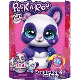 Spin Master Peek-a-Roo Mama Panda and Baby, Jouet en peluche Blanc/lilas, (blanc/violet)