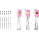 Thermaltake CT140 EX ARGB Sync PC Cooling Fan Pink ventilateurs de boîtier rose fuchsia, 3 pièces, 140 x 140 x 25 mm, PWM