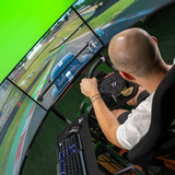 Thermaltake G15 Volant de course à entraînement direct avec pédales Bundle, Kit de simulateurs Noir