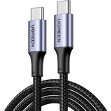 UGREEN 70427 câble USB USB 2.0 1 m USB C 0,48 Gbit/s 100 W Noir, Argent Noir, 1 m, USB C, USB C, USB 2.0, 0,48 Gbit/s, Noir, Argent