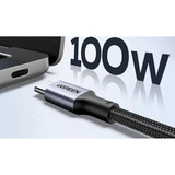 UGREEN 70427 câble USB USB 2.0 1 m USB C 0,48 Gbit/s 100 W Noir, Argent Noir, 1 m, USB C, USB C, USB 2.0, 0,48 Gbit/s, Noir, Argent