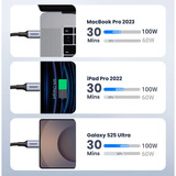 UGREEN 70427 câble USB USB 2.0 1 m USB C 0,48 Gbit/s 100 W Noir, Argent Noir, 1 m, USB C, USB C, USB 2.0, 0,48 Gbit/s, Noir, Argent