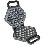 Unold Bobby 1 gauffre(s) 700 W Noir, Argent, Machine à gauffre Acier inoxydable/Noir, 1 gauffre(s), Hexagonal, Noir, Argent, Plastique, Acier inoxydable, 0,7 m, Noir