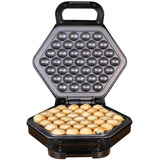 Unold Bobby 1 gauffre(s) 700 W Noir, Argent, Machine à gauffre Acier inoxydable/Noir, 1 gauffre(s), Hexagonal, Noir, Argent, Plastique, Acier inoxydable, 0,7 m, Noir