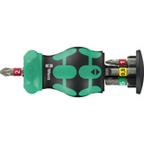 Wera Magasin Kraftform Compact Stubby RA 1, Set d'embouts de vissage Noir/Vert