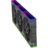 Xilence XPF360R.ARGB ventilateurs de boîtier Noir, 3 pièces, 125 x 120 x 25 mm, PWM