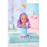 ZAPF Creation BABY born - Sister Styling tête de sirène, Maquillage et tête à coiffer BABY born Sister Styling Mermaid Head, Poupée de bain, Fille, 3 an(s), AA, Multicolore